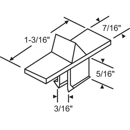 Strybuc Black Sash Release Lever 900-15551B